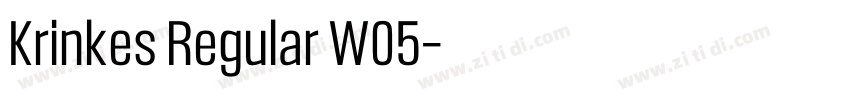 Krinkes Regular W05字体转换 Krinkes Regular W05字体转换